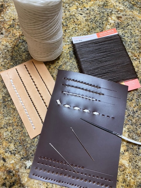 Leather Hand Stitching - Video 2
