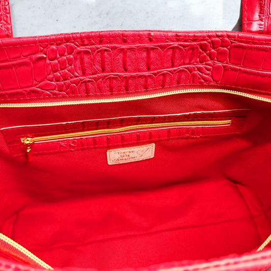Melanie Dennis- Self -Drafted Ruby Croc Tote
