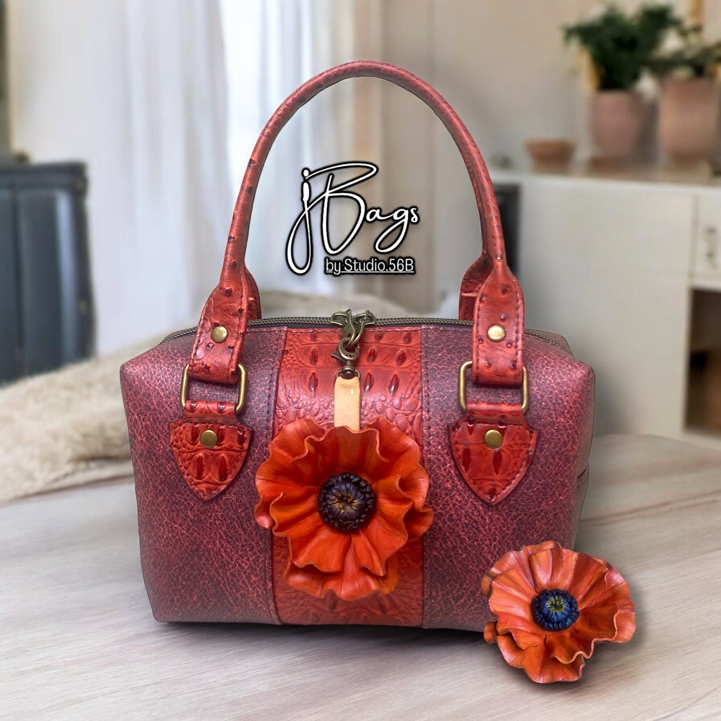 Jan Ahlig's Sculpted Leather Perfect Poppy